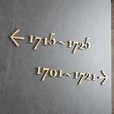 Metal Aluminum B&B Hotel Guide Lettering House Numbers Signs