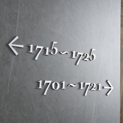 Metal Aluminum B&B Hotel Guide Lettering House Numbers Signs