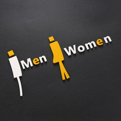 Deluxe Customized Creative Restroom Signage MEN & WOMEN