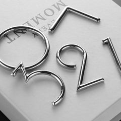 High-End Luxury B&B Hotel Spherical Three-Dimensional Metal Numbers