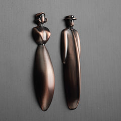 Luxury 3D Metal Restroom Sign