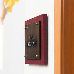 Exclusive Custom Metal Aluminum Stone Nameplates for Distinguished Settings