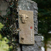 Opulent Custom Limestone & Brass Door Signs for Prestigious Properties