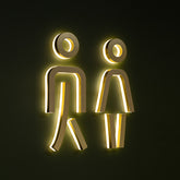 Exclusive Custom illuminated Bathroom Restroom Sign