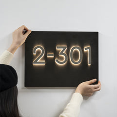 300mm X 400mm Luminous Customized Metal Stainless Steel Lettering Signage