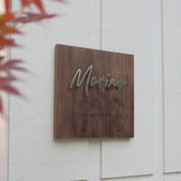 High-End Customized Wood Metal Aluminum Sign