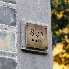 Tailor-Made Custom Limestone & Brass Signs for High-End Hotel