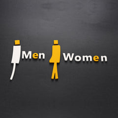 Deluxe Customized Creative Restroom Signage MEN & WOMEN
