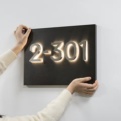 300mm X 400mm Luminous Customized Metal Stainless Steel Lettering Signage