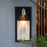 Timeless Sophistication Limestone & Brass LED Personalized Nameplates