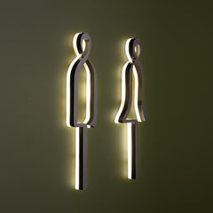 Exclusive Custom LED Toilet Sign