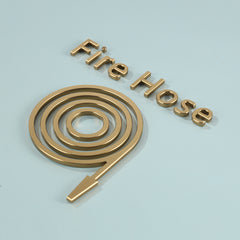Metal Three-Dimensional Fire House Hydrant B&B Hotel Warning Lettering Signs