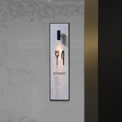 Upscale Hotel Stone Sign Restaurant Shower