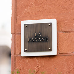 Premium Customized Metal Signs Nameplates for Refined Interiors