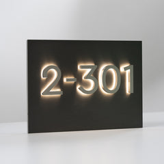 300mm X 400mm Luminous Customized Metal Stainless Steel Lettering Signage