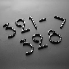Villa B&B Hotel Metal 3D Brass House Lettering Numbers
