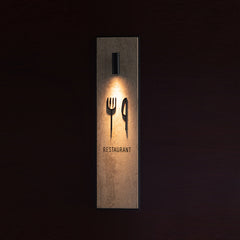 Upscale Hotel Stone Sign Restaurant Shower