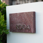 Elevate Your Décor Customized Home Address Numbers Stone and Brass Plaques