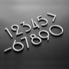Marble spherical three-dimensional exquisite characters Numbers Signs