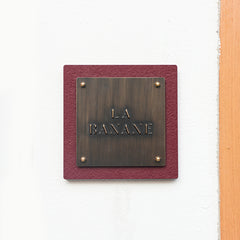 Exclusive Custom Metal Aluminum Stone Nameplates for Distinguished Settings