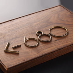 Three-Dimensional Metal Brass B&B Hotel House Number