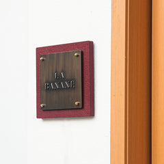 Exclusive Custom Metal Aluminum Stone Nameplates for Distinguished Settings