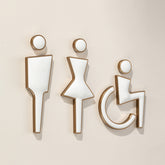 Luxury Marble & Aluminium Bathroom Sign Disabled Sign-2