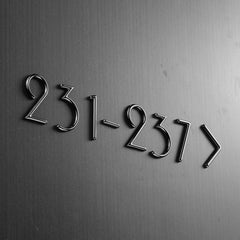 Villa B&B Hotel Metal 3D Brass House Lettering Numbers