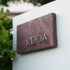 Elevate Your Décor Customized Home Address Numbers Stone and Brass Plaques