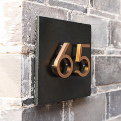 Exclusive Custom House Numbers Address Signs for Upscale Settings