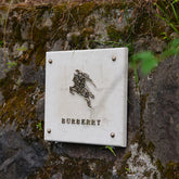 Unique Custom Brass and Limestone Nameplates for Sophisticated Interiors