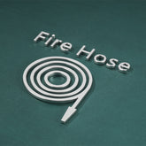 Metal Three-Dimensional Fire House Hydrant B&B Hotel Warning Lettering Signs