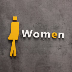 Deluxe Customized Creative Restroom Signage MEN & WOMEN
