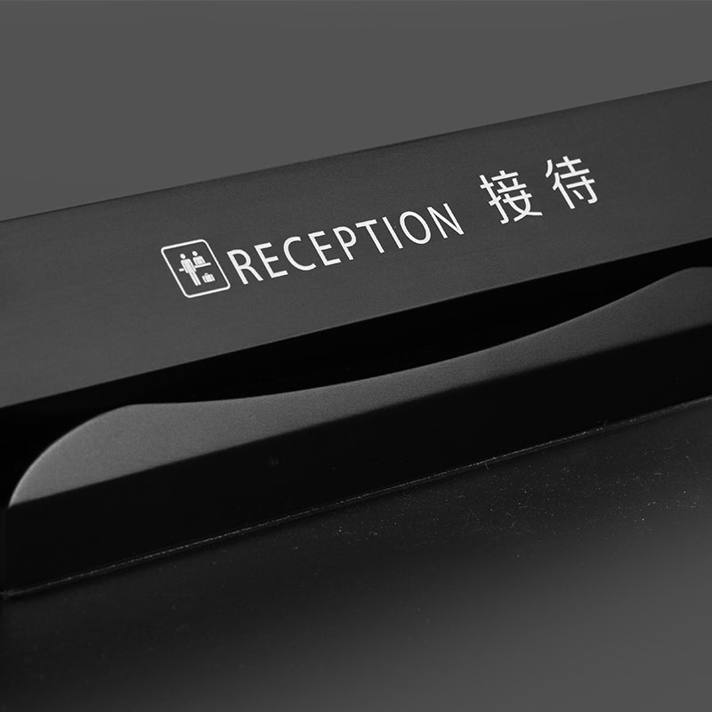 Modern Design Luxury Metal Aluminum Alloy Reception Sign