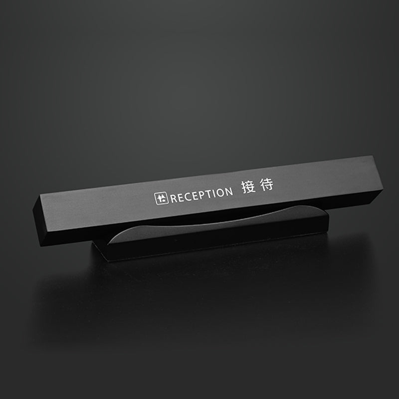 Modern Design Luxury Metal Aluminum Alloy Reception Sign