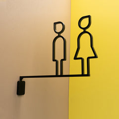 Exclusive Restroom Bathroom Signage MISHE Design with Upscale Appeal