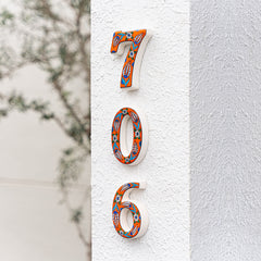 Exquisite Handmade Turkish Ceramic House Numbers Address Number