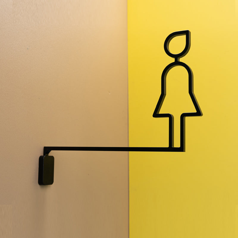 Exclusive Restroom Bathroom Signage MISHE Design with Upscale Appeal