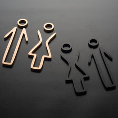 Luxury Aluminium Restroom Sign