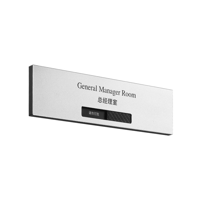 Business Metal Sliding Company Office Doorplates