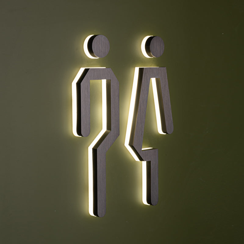 Luxury Custom LED Restroom Sign