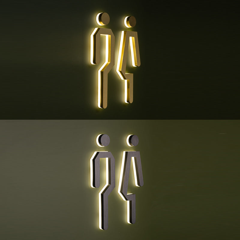 Luxury Custom LED Restroom Sign