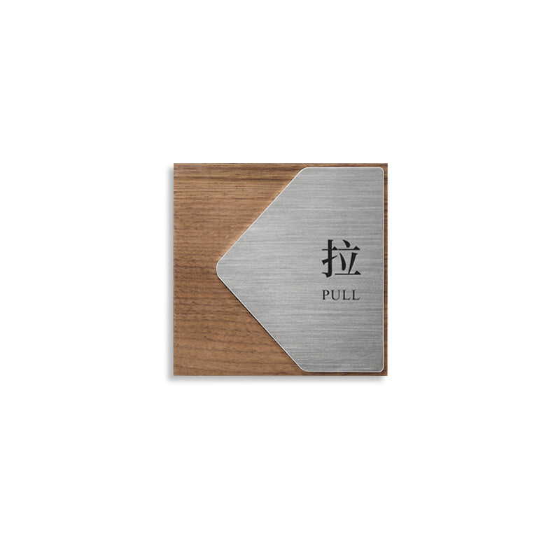 Aluminum Alloy Walnut Push-pull Card Signage