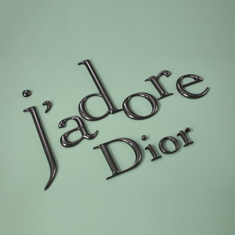 Dior Metal Brass Mirror Three-Dimensional Lettering Customization