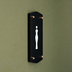 Exclusive Restroom Oasis with Elegant Ambiance Men & Women Toilet Sign